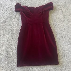 Nicholas Red Velvet Dress